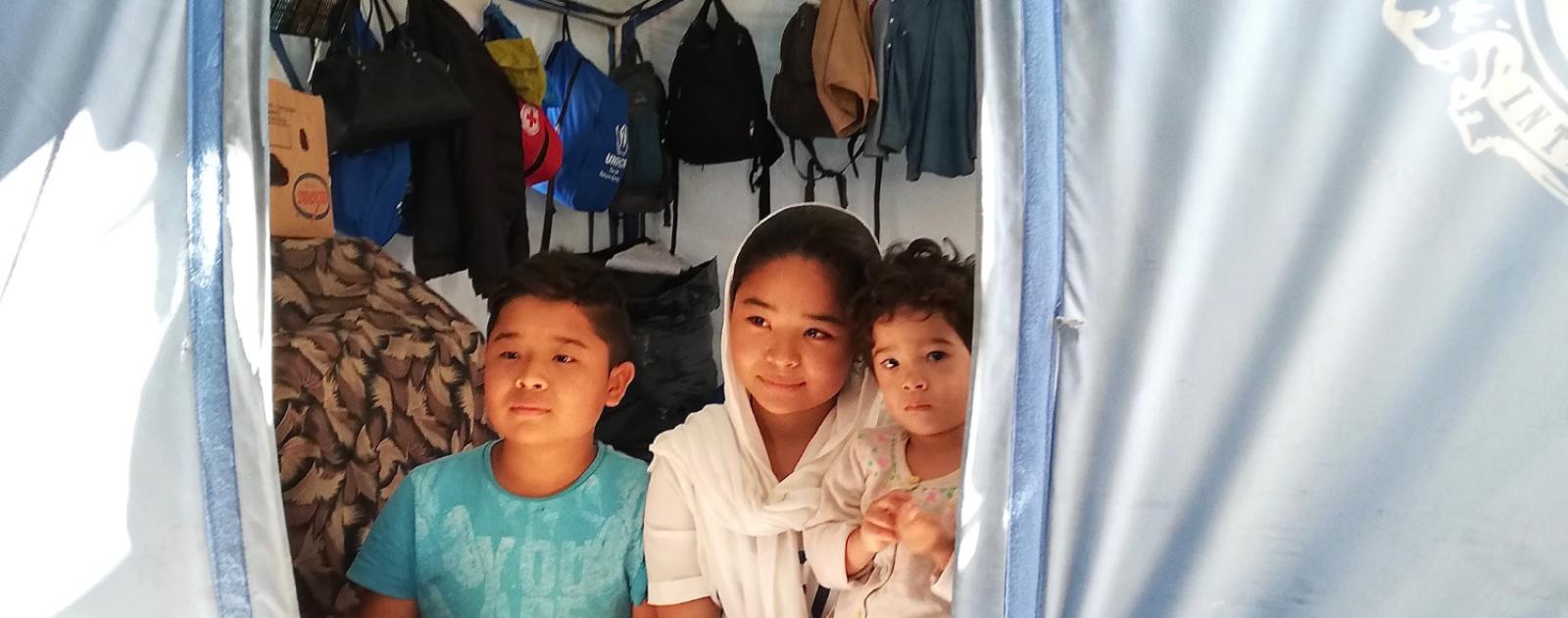 refugee family
